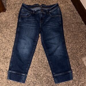 Maurices M Jeans Dark Blue Ankle Mid-Ride Jeans Size 8